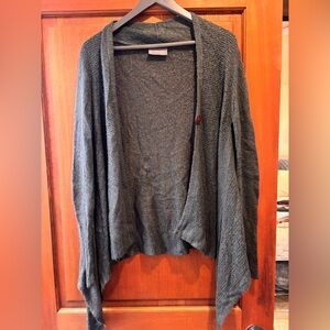 Wooden Ships Charcoal Open Cardigan
